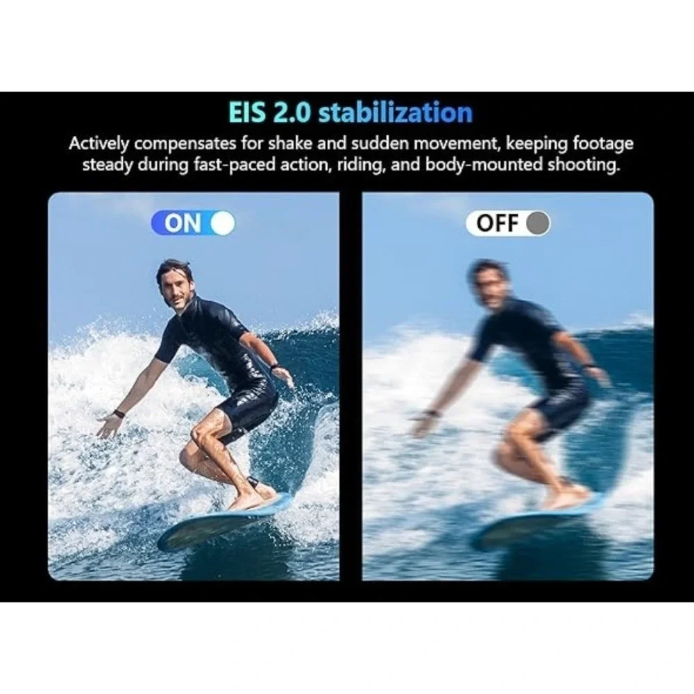 4K Thumb Action Camera WiFi Wearable POV Cam + Charging Action Pod 64GB Vlogging